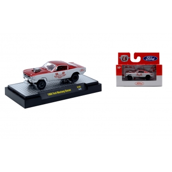 M2 Machines 1:64 Ford Mustang Gasser 1966 red white